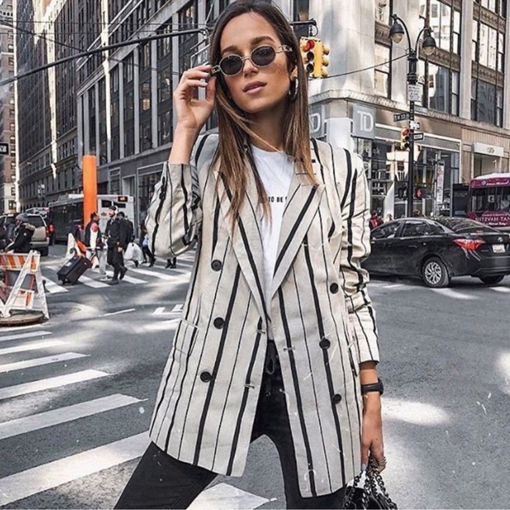 Zara Striped Blazer